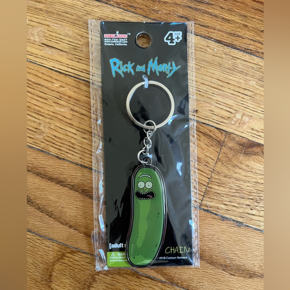Rick and Morty Pickle Rick Keychain
